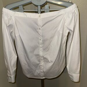 Express White Off-Shoulder Blouse